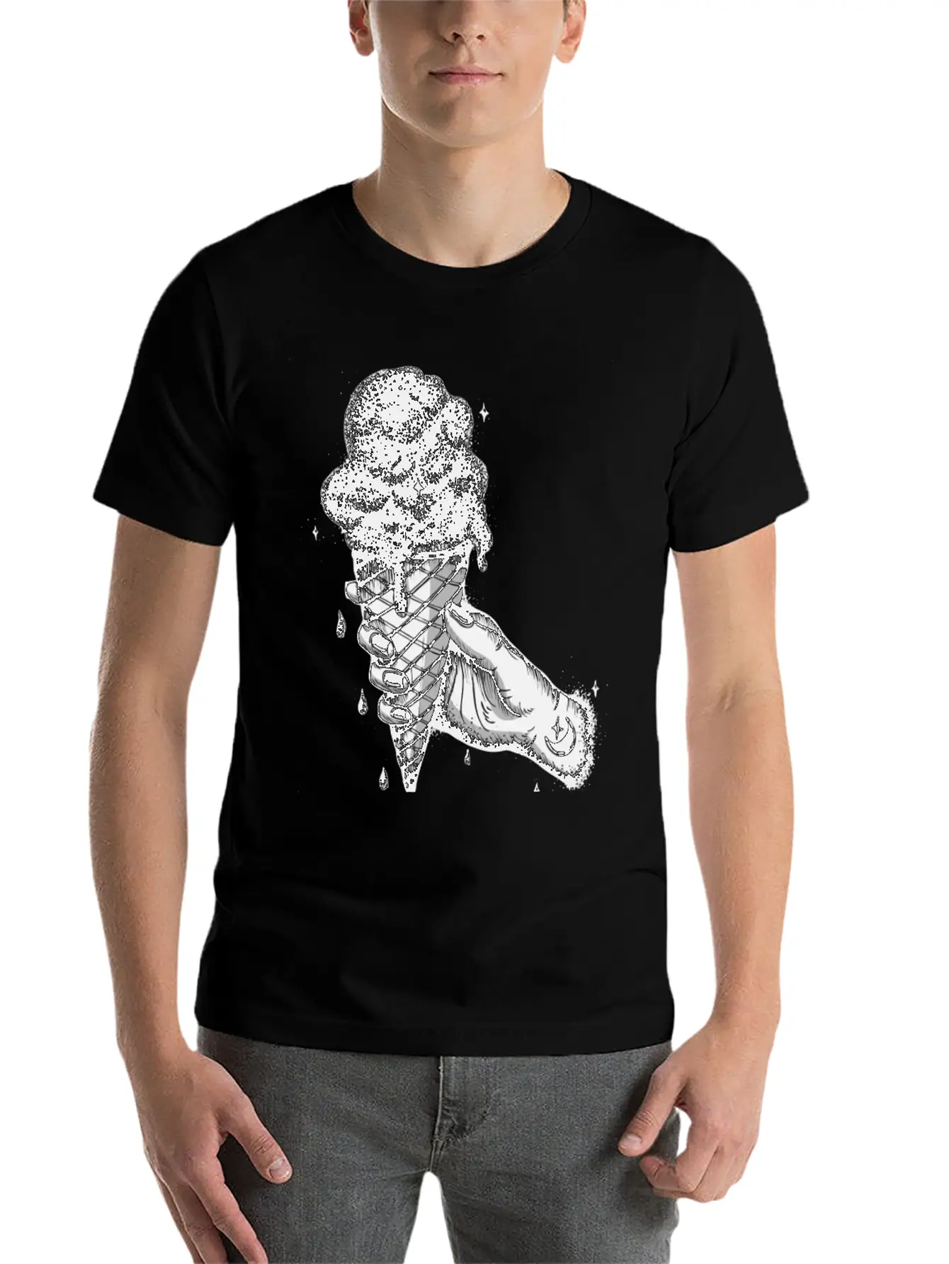 The Universe In An Ice Cream Cone Stylish Everyday T-Shirt – Unisex Basic Cotton Tee