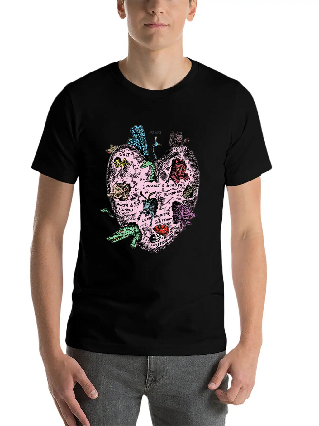 The Unregarded Heart / Amanita Muscaria / Fungi Relaxed Everyday Tee – Lightweight And Durable Cotton