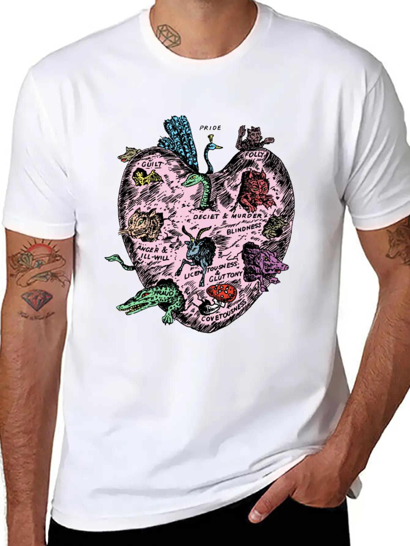 The Unregarded Heart / Amanita Muscaria / Fungi Relaxed Everyday Tee – Lightweight And Durable Cotton