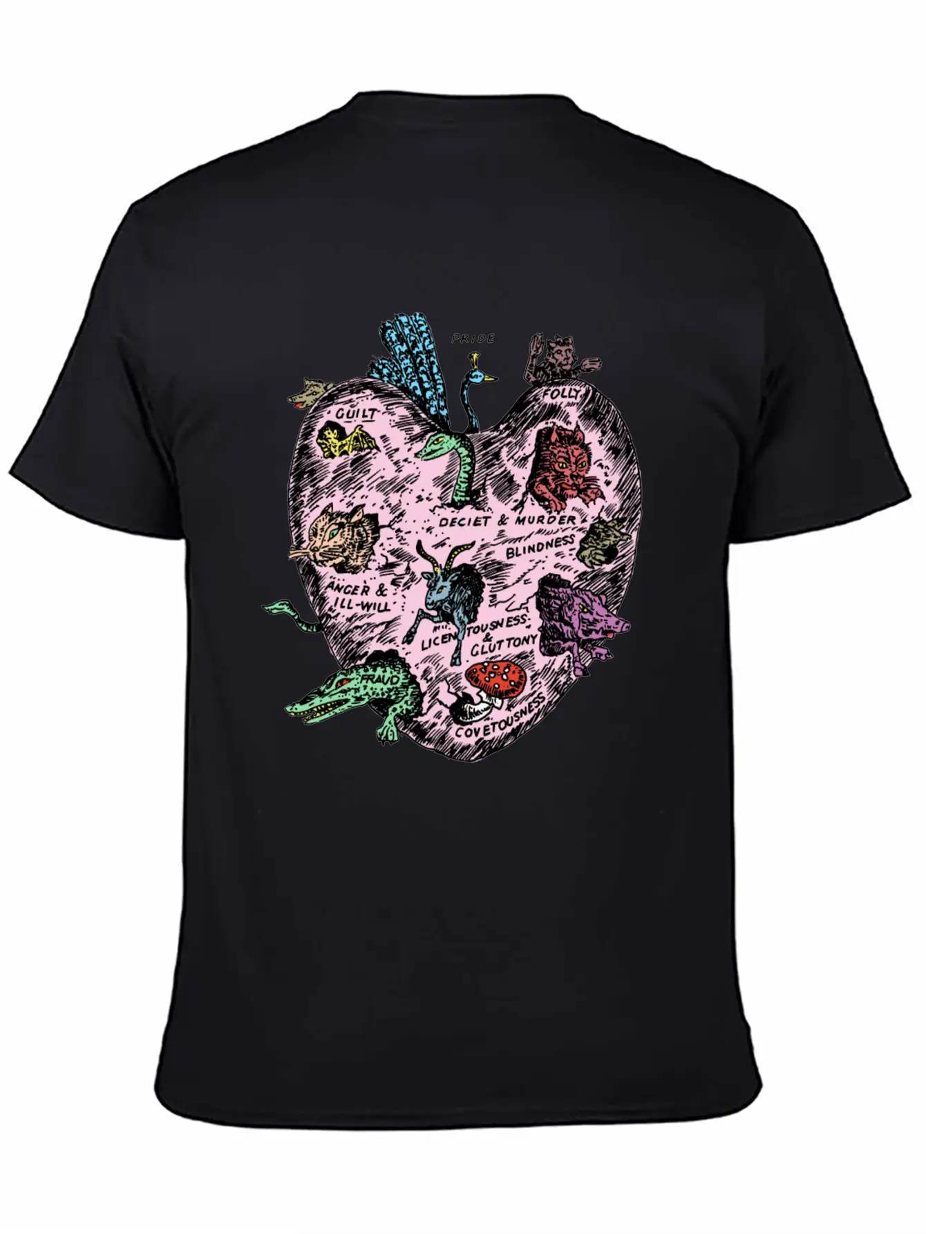 The Unregarded Heart / Amanita Muscaria / Fungi Relaxed Everyday Tee – Lightweight And Durable Cotton