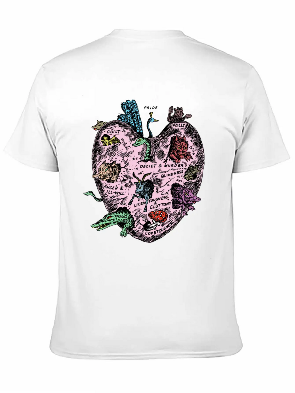 The Unregarded Heart / Amanita Muscaria / Fungi Relaxed Everyday Tee – Lightweight And Durable Cotton