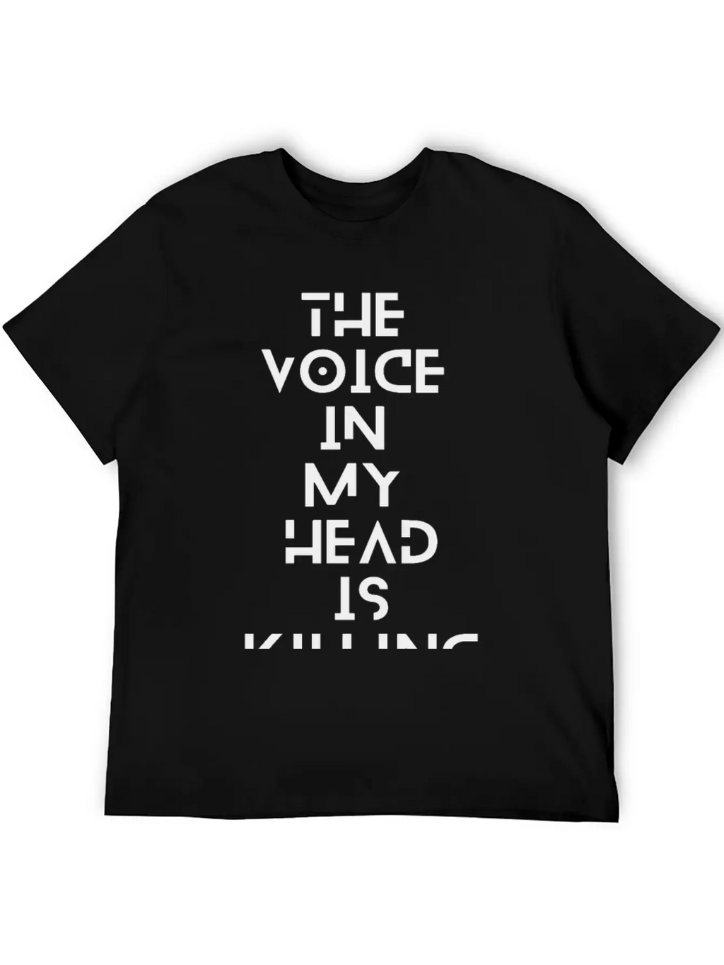The Voice In My Head Breathable Soft Cotton T-Shirt – Timeless Casual Look