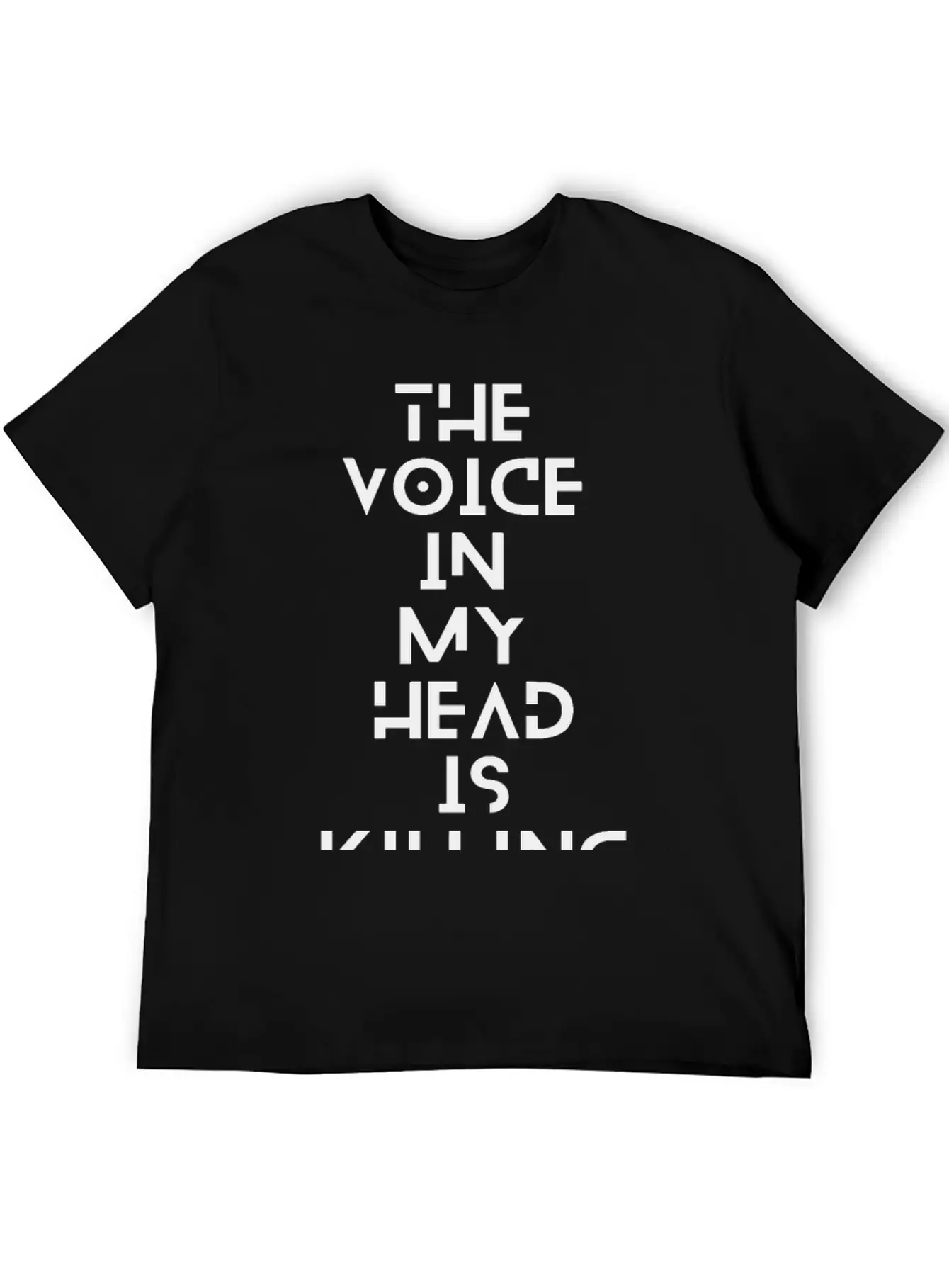 The Voice In My Head Breathable Soft Cotton T-Shirt – Timeless Casual Look