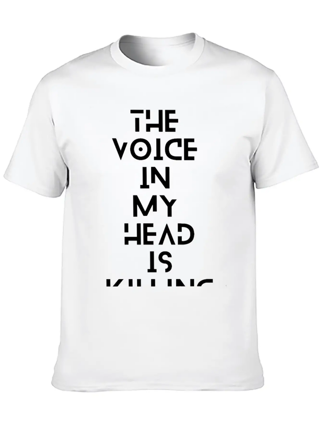 The Voice In My Head Breathable Soft Cotton T-Shirt – Timeless Casual Look