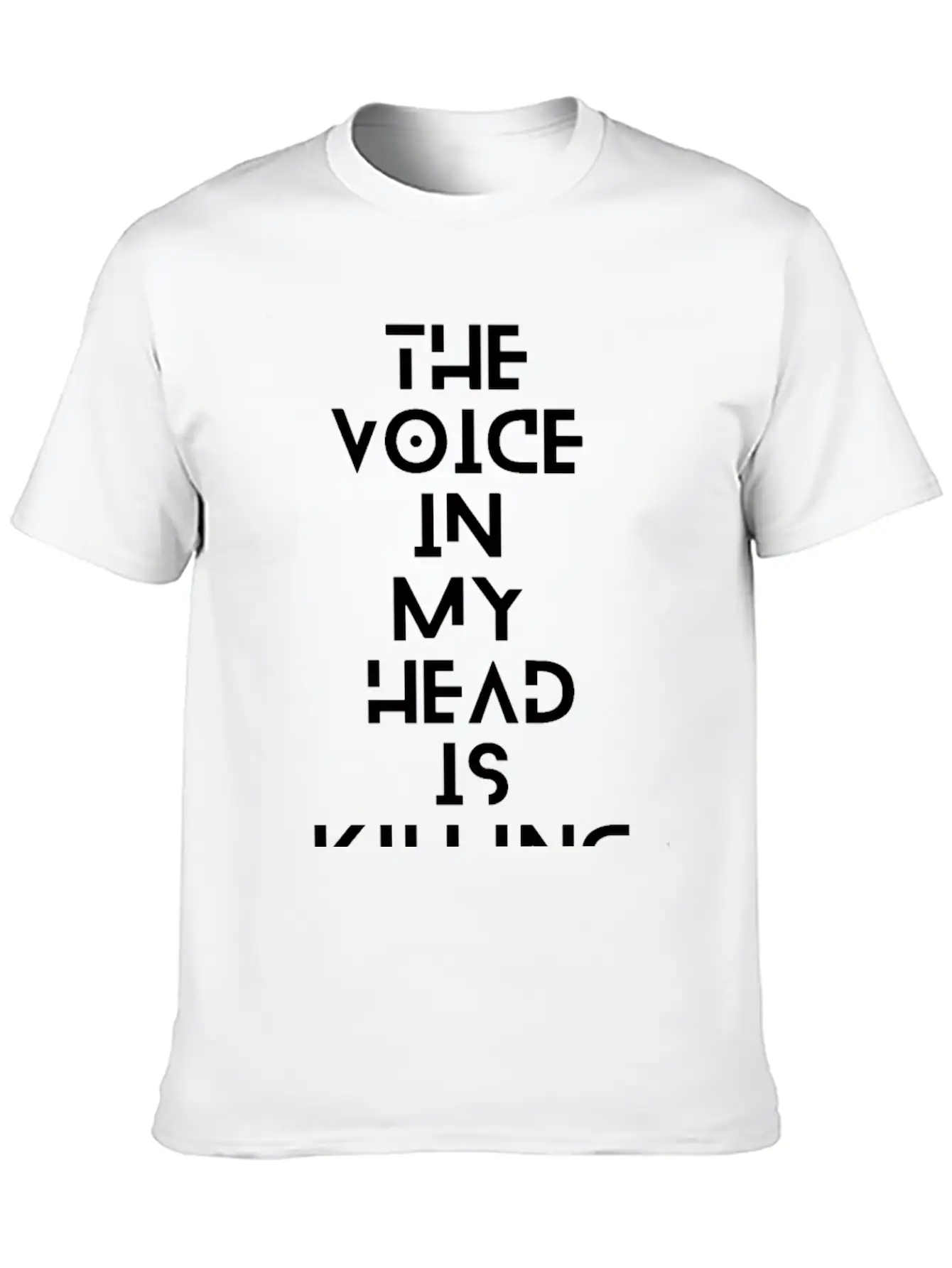 The Voice In My Head Breathable Soft Cotton T-Shirt – Timeless Casual Look