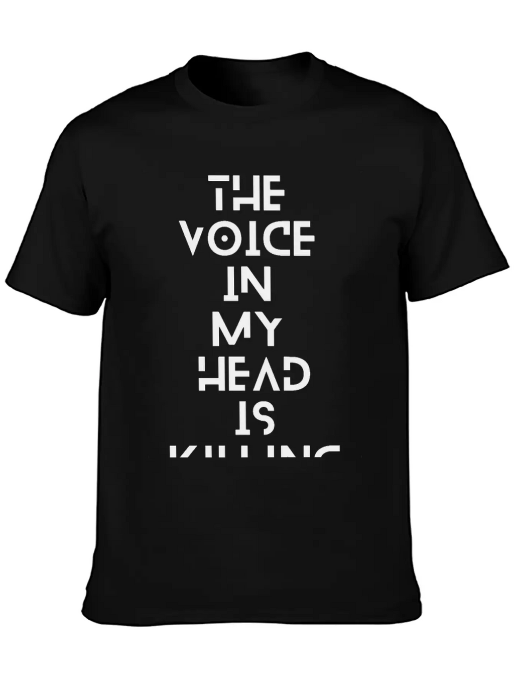 The Voice In My Head Breathable Soft Cotton T-Shirt – Timeless Casual Look