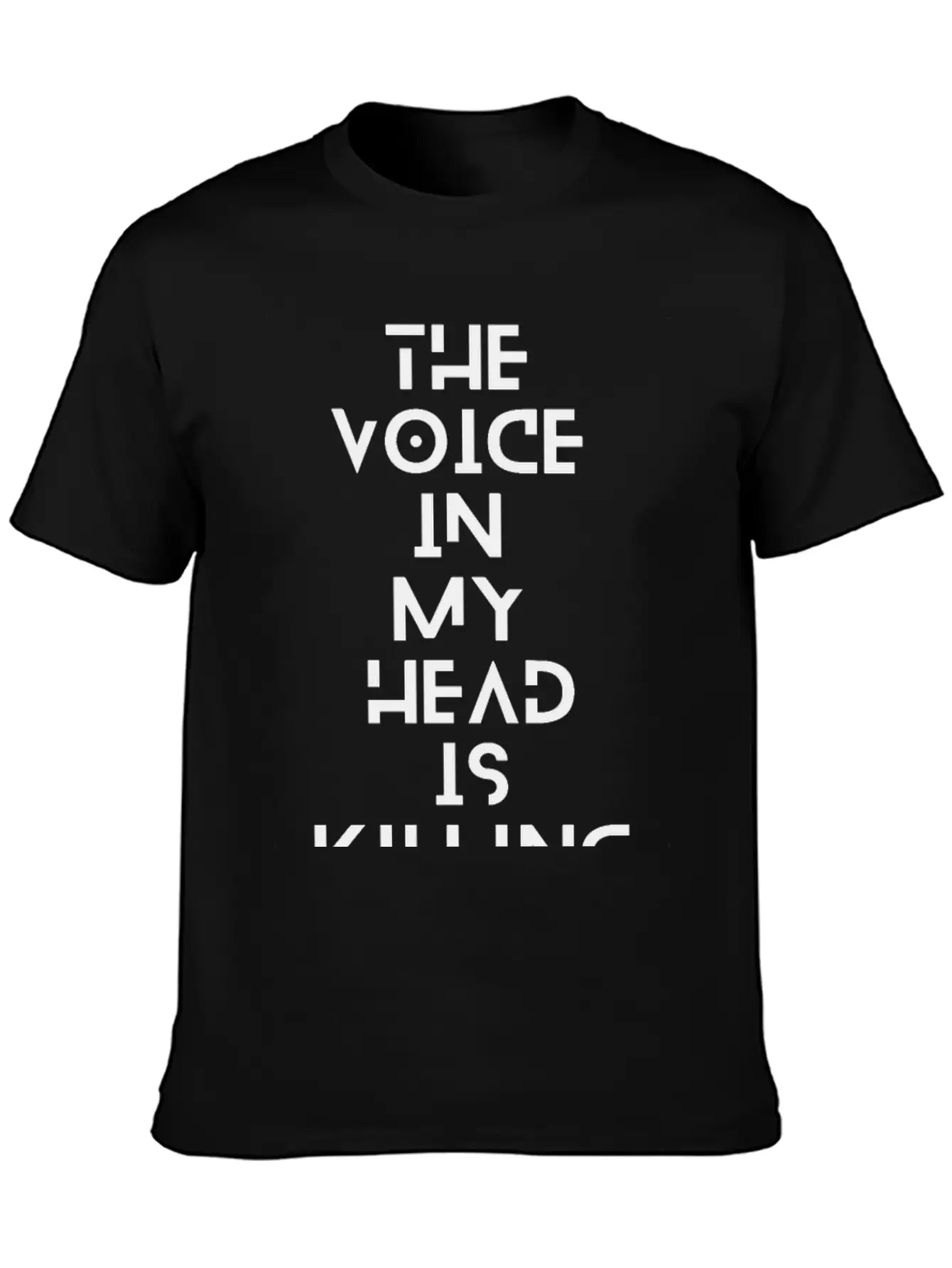 The Voice In My Head Breathable Soft Cotton T-Shirt – Timeless Casual Look
