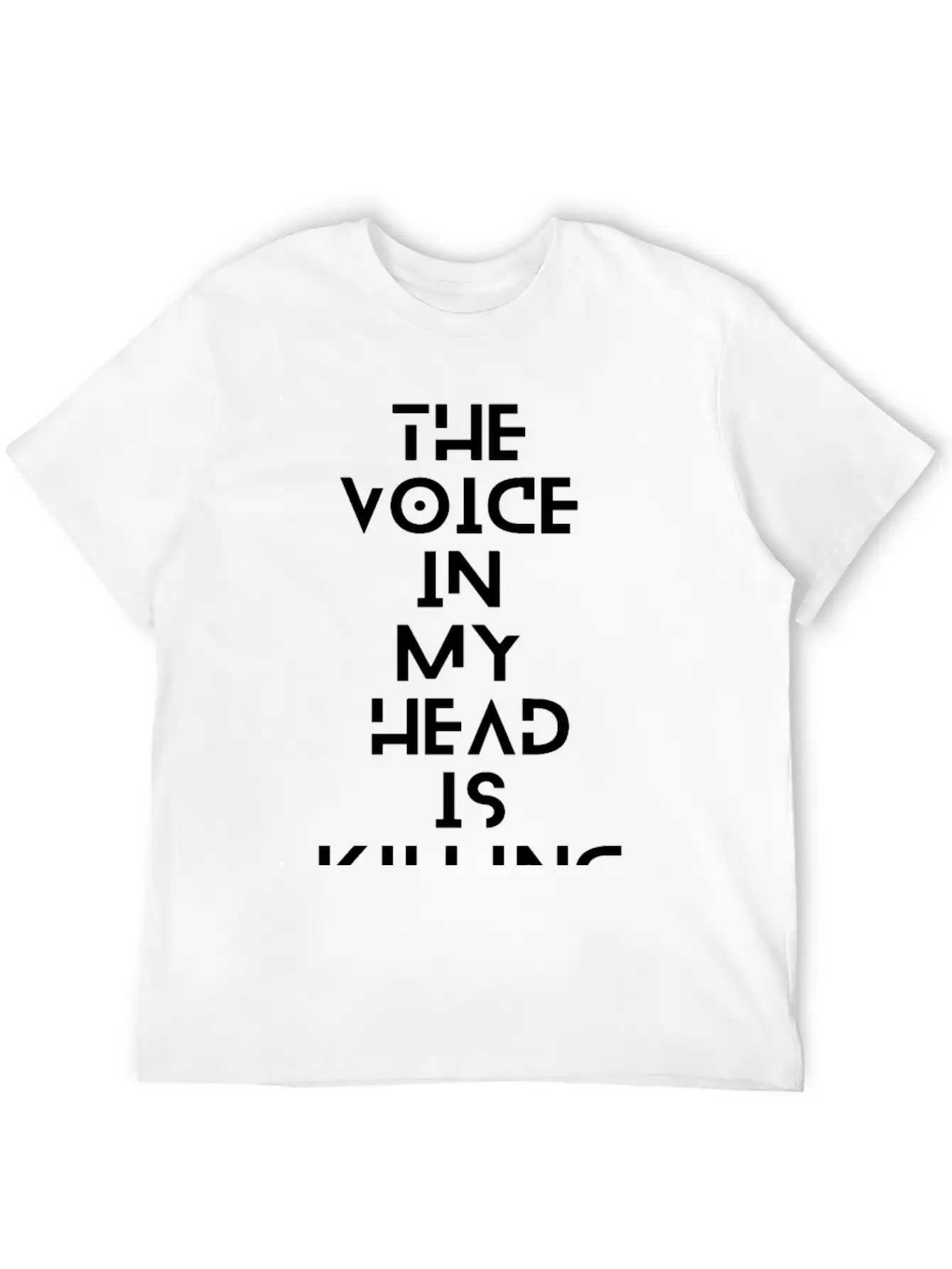 The Voice In My Head Breathable Soft Cotton T-Shirt – Timeless Casual Look