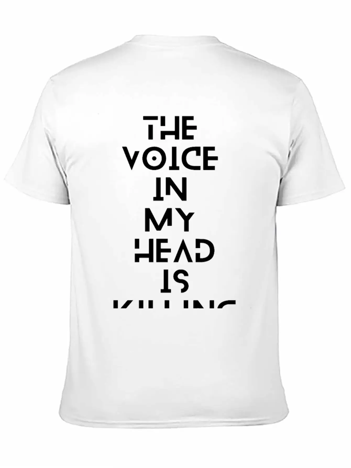 The Voice In My Head Breathable Soft Cotton T-Shirt – Timeless Casual Look