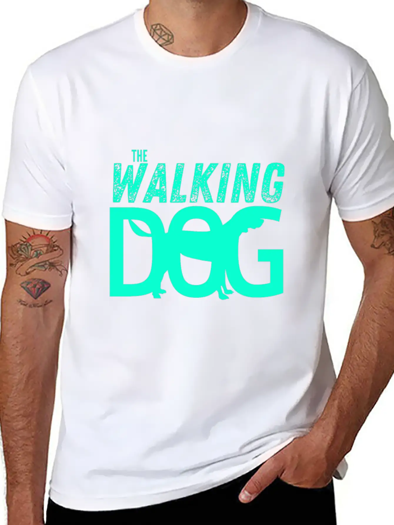 The Walking Dog The Running Dog Relaxed Everyday Tee – Lightweight And Durable Cotton
