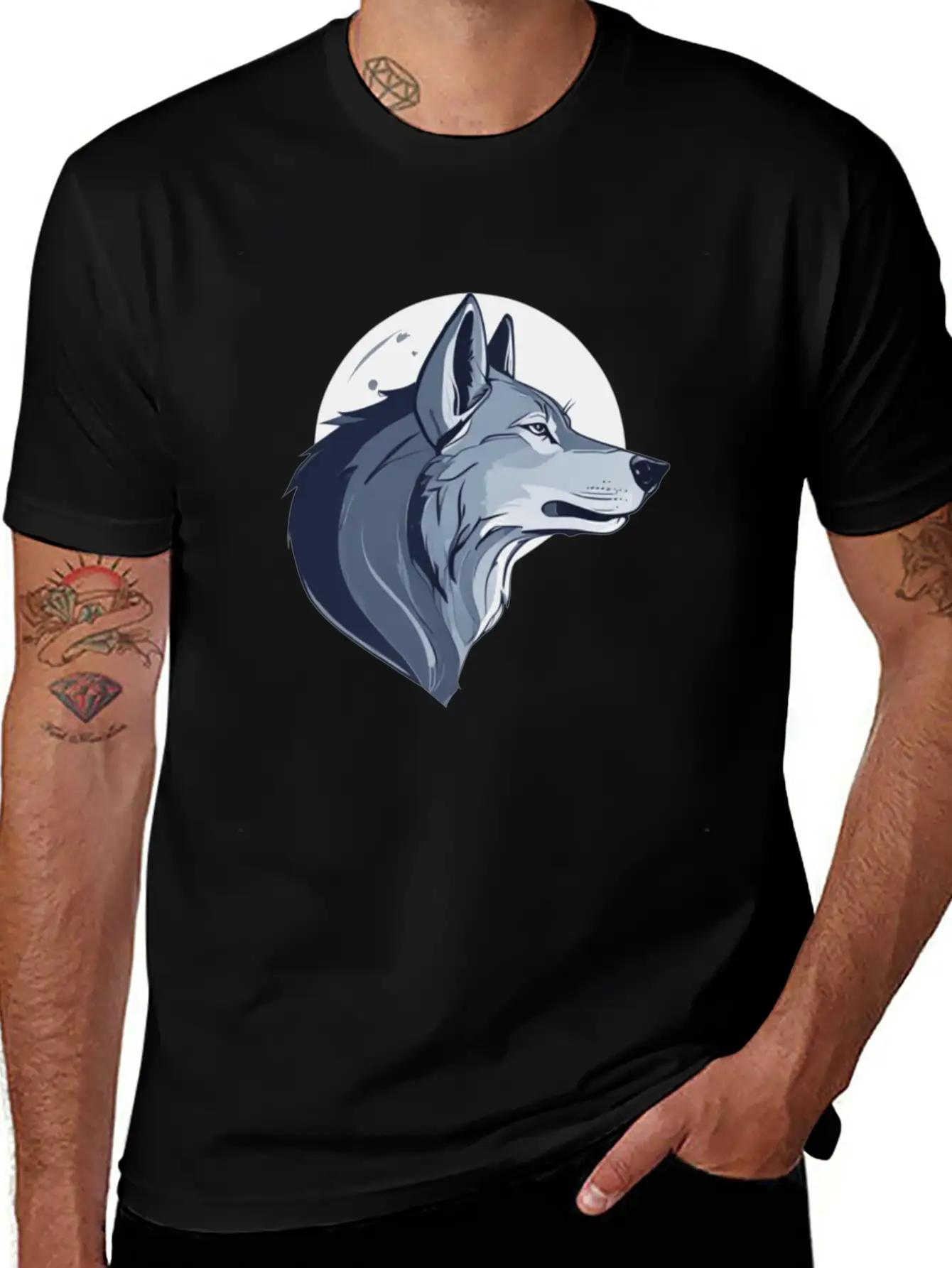 THE WOLF Breathable Soft Cotton T-Shirt – Timeless Casual Look