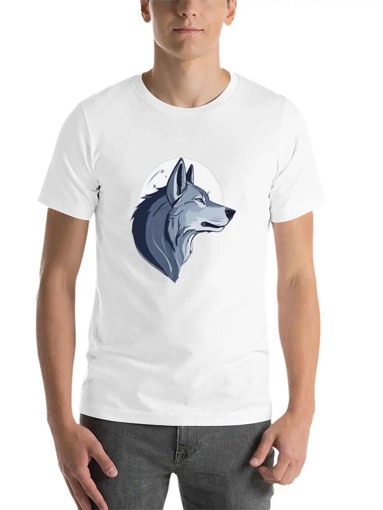 THE WOLF Breathable Soft Cotton T-Shirt – Timeless Casual Look