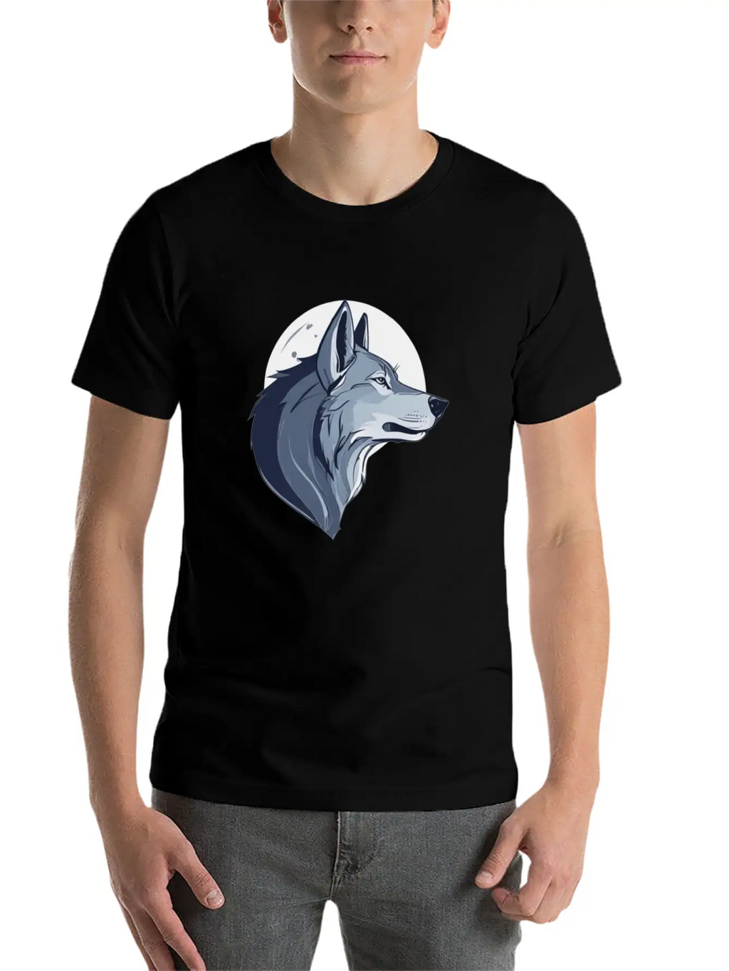 THE WOLF Breathable Soft Cotton T-Shirt – Timeless Casual Look