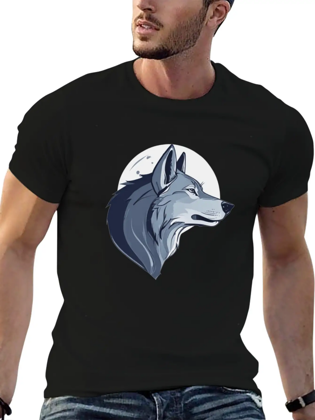 THE WOLF Breathable Soft Cotton T-Shirt – Timeless Casual Look