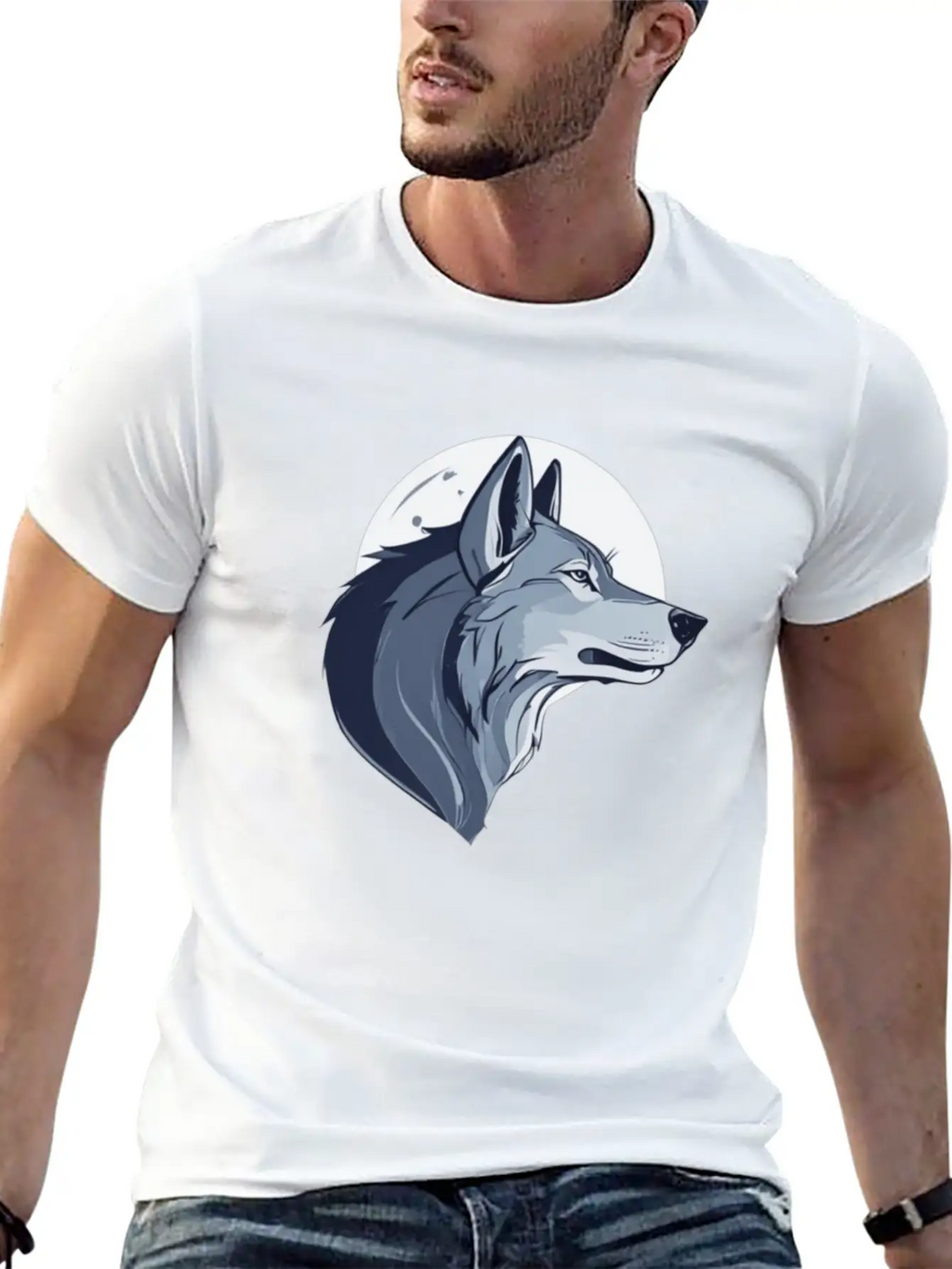 THE WOLF Breathable Soft Cotton T-Shirt – Timeless Casual Look
