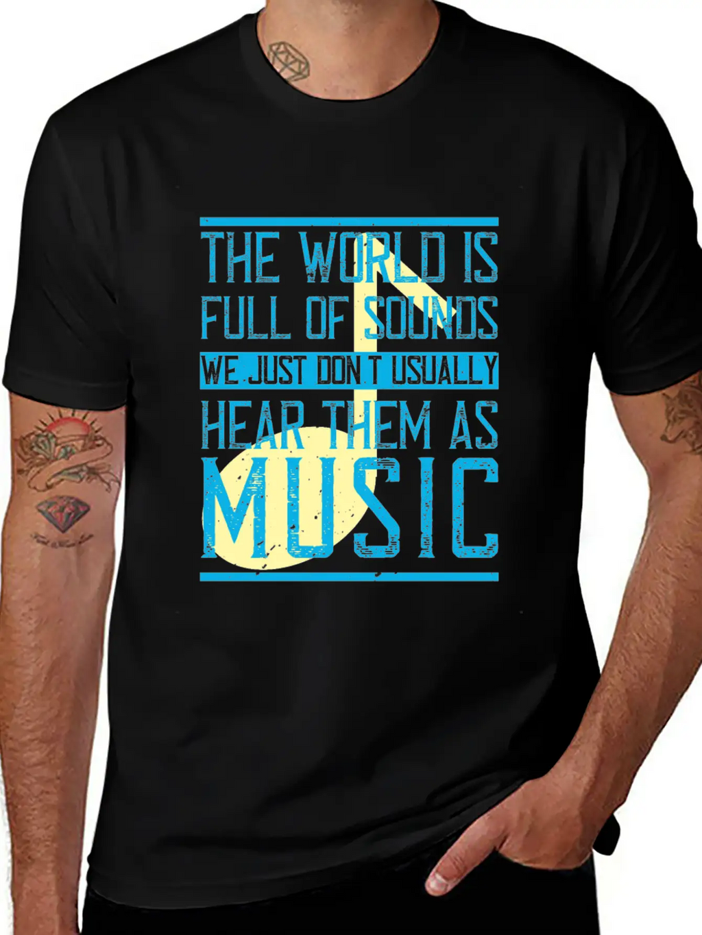 The World Is Full Of Sounds. We Just Don't Timeless Short Sleeve Tee – Comfy And Minimalist Design