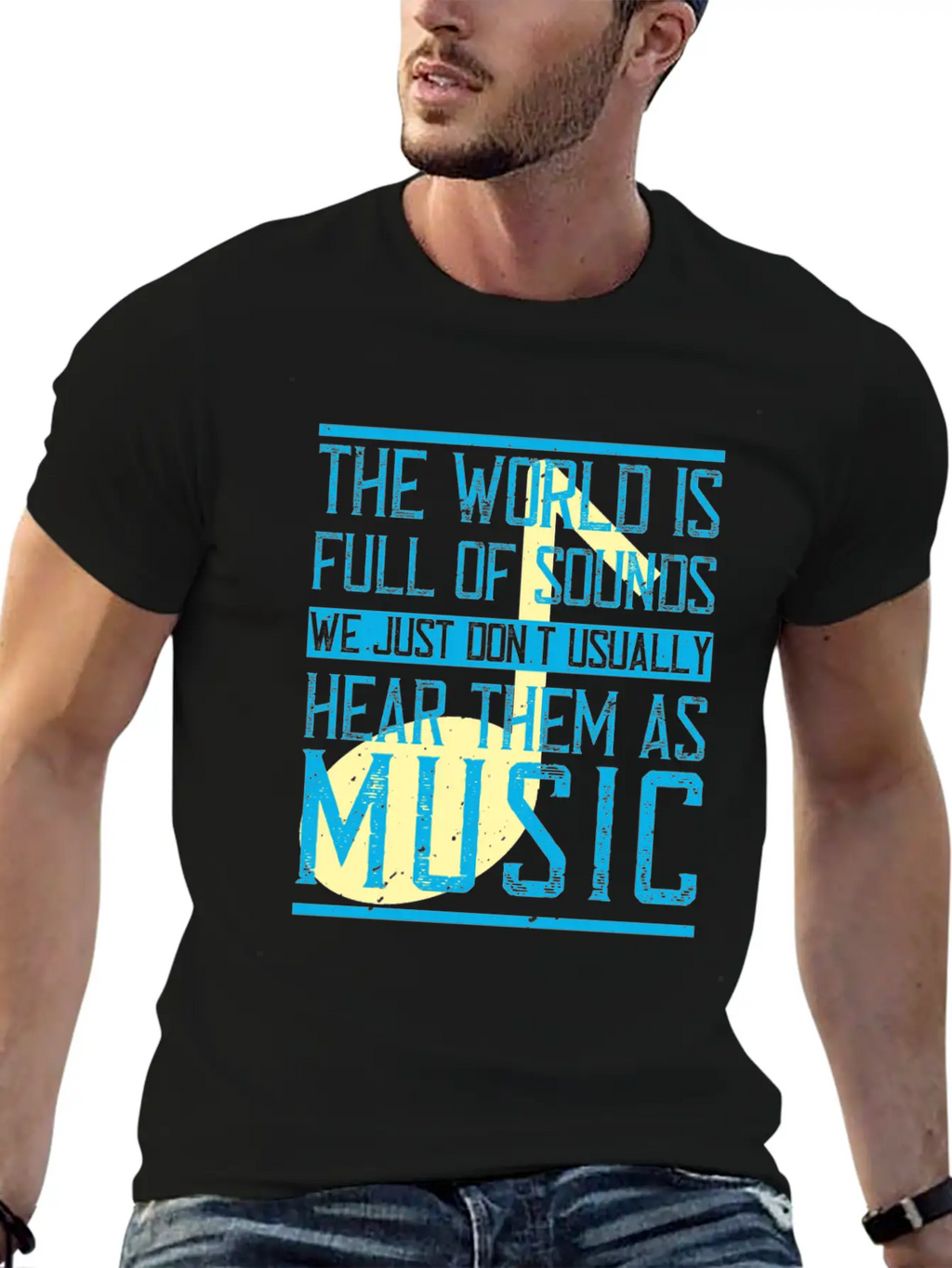 The World Is Full Of Sounds. We Just Don't Timeless Short Sleeve Tee – Comfy And Minimalist Design