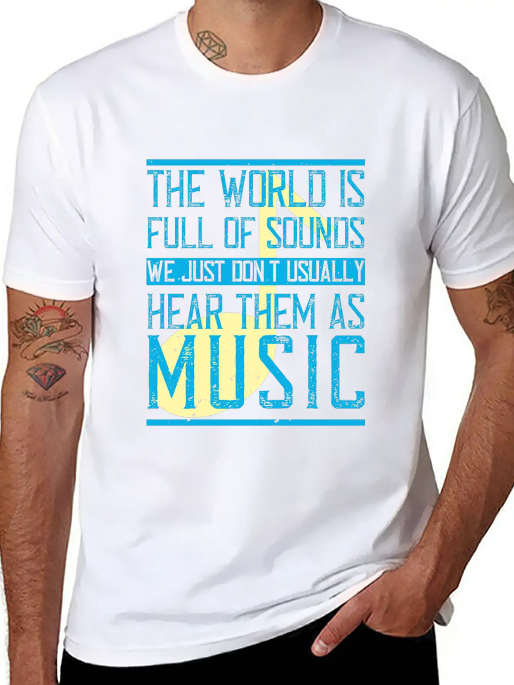 The World Is Full Of Sounds. We Just Don't Timeless Short Sleeve Tee – Comfy And Minimalist Design