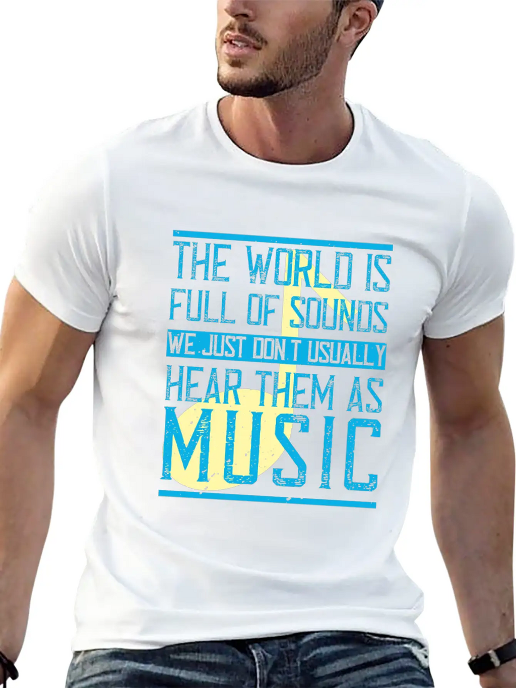 The World Is Full Of Sounds. We Just Don't Timeless Short Sleeve Tee – Comfy And Minimalist Design