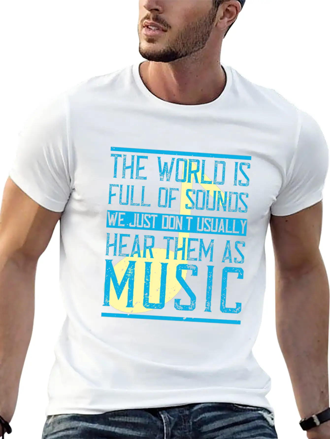 The World Is Full Of Sounds. We Just Don't Timeless Short Sleeve Tee – Comfy And Minimalist Design