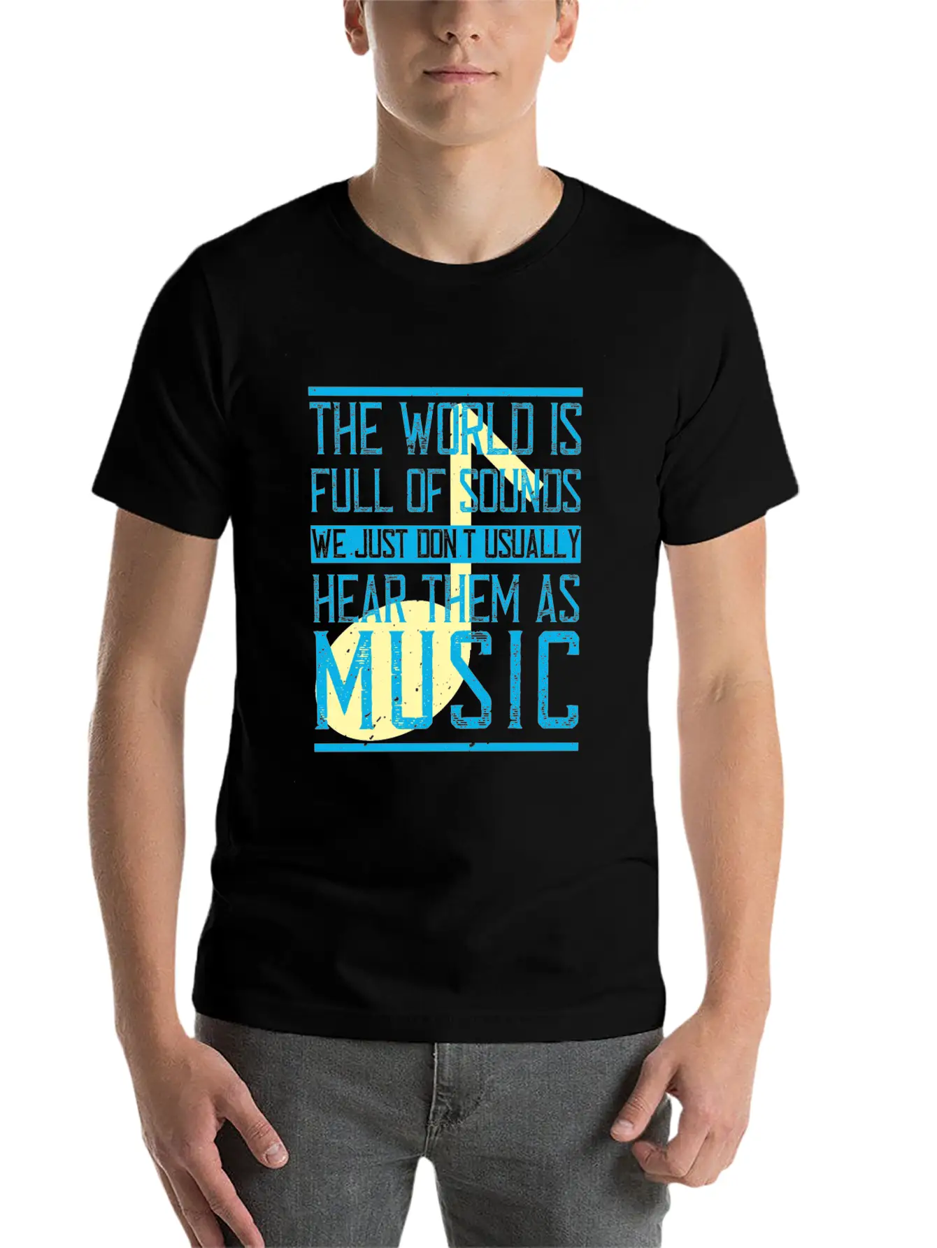 The World Is Full Of Sounds. We Just Don't Timeless Short Sleeve Tee – Comfy And Minimalist Design