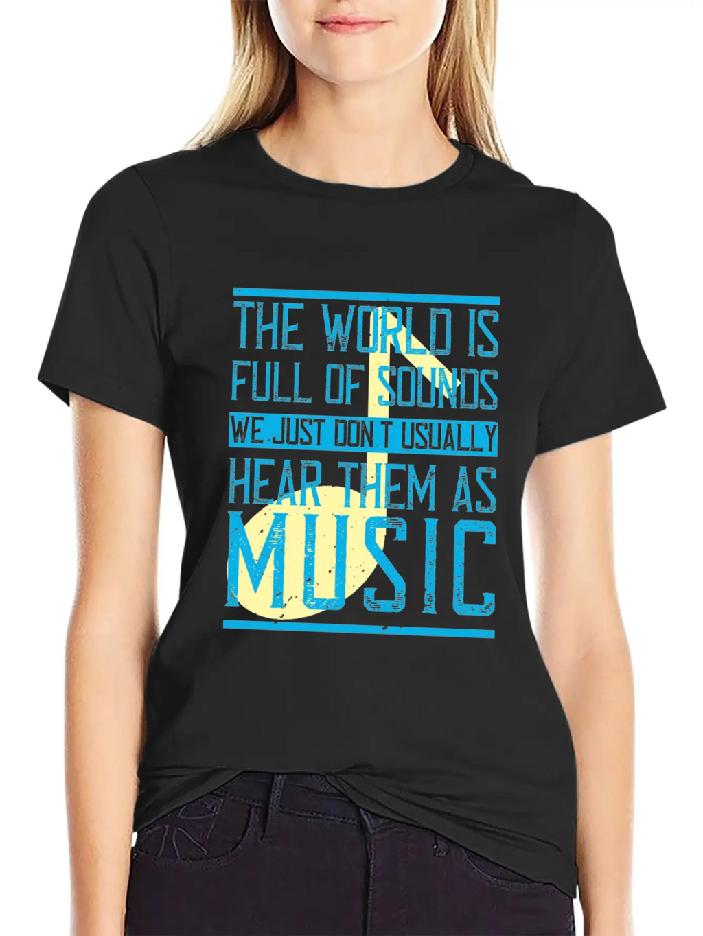 The World Is Full Of Sounds. We Just Don't Timeless Short Sleeve Tee – Comfy And Minimalist Design