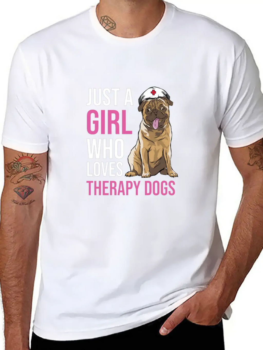 Therapy Dog Classic Cotton Tee – Unisex Comfort For Any Season