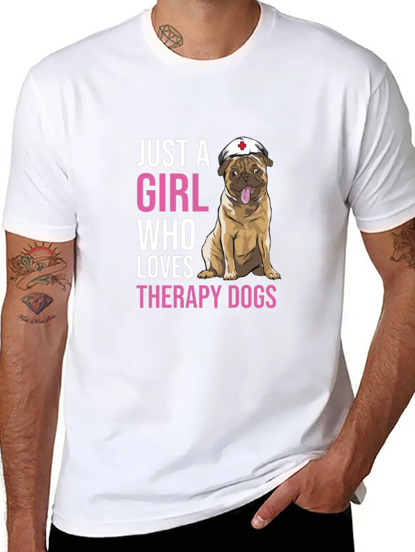 Therapy Dog Classic Cotton Tee – Unisex Comfort For Any Season