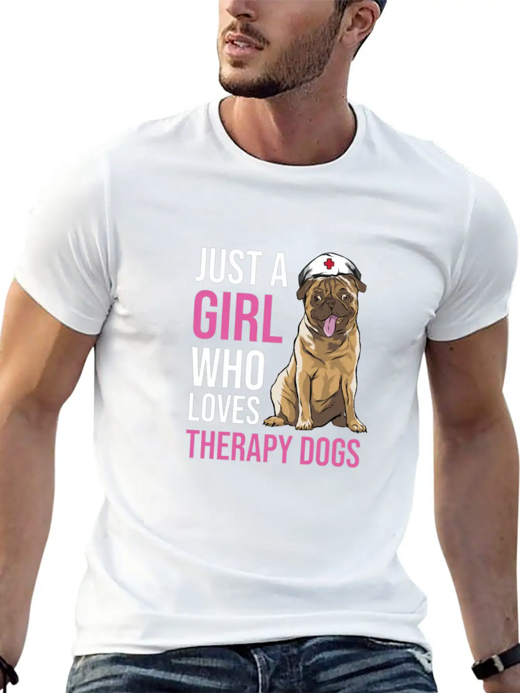 Therapy Dog Classic Cotton Tee – Unisex Comfort For Any Season