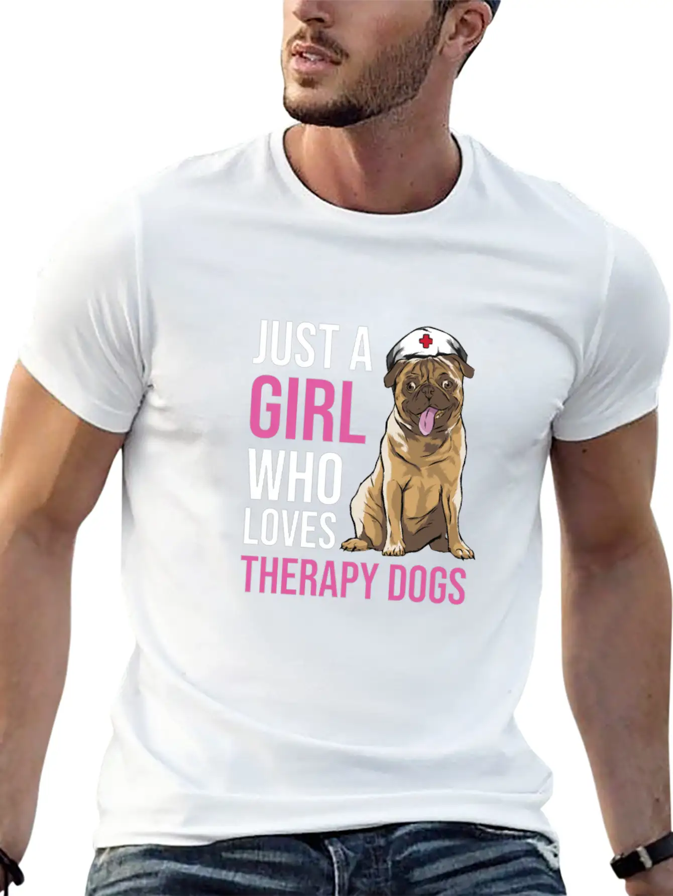 Therapy Dog Classic Cotton Tee – Unisex Comfort For Any Season