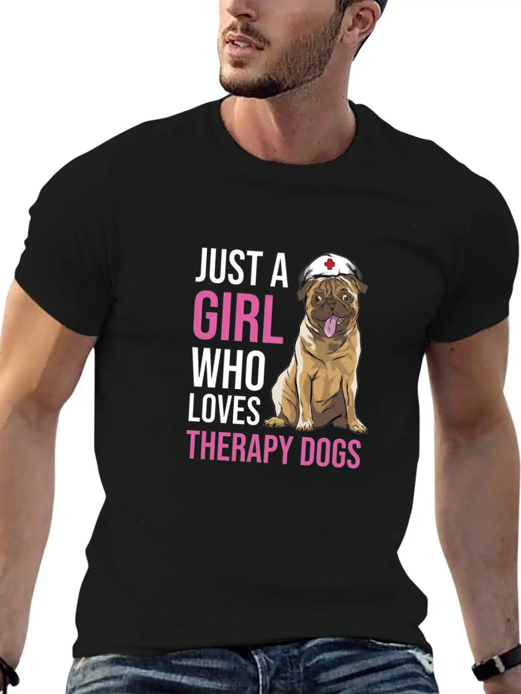 Therapy Dog Classic Cotton Tee – Unisex Comfort For Any Season