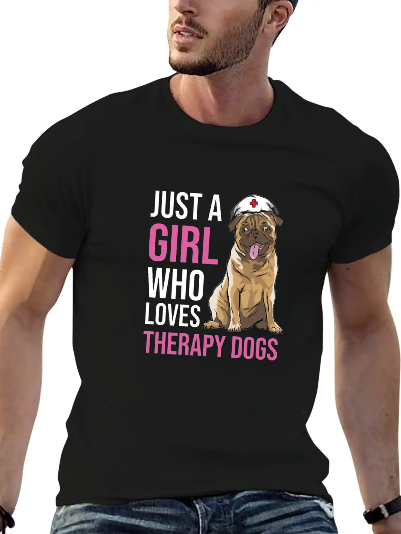 Therapy Dog Classic Cotton Tee – Unisex Comfort For Any Season