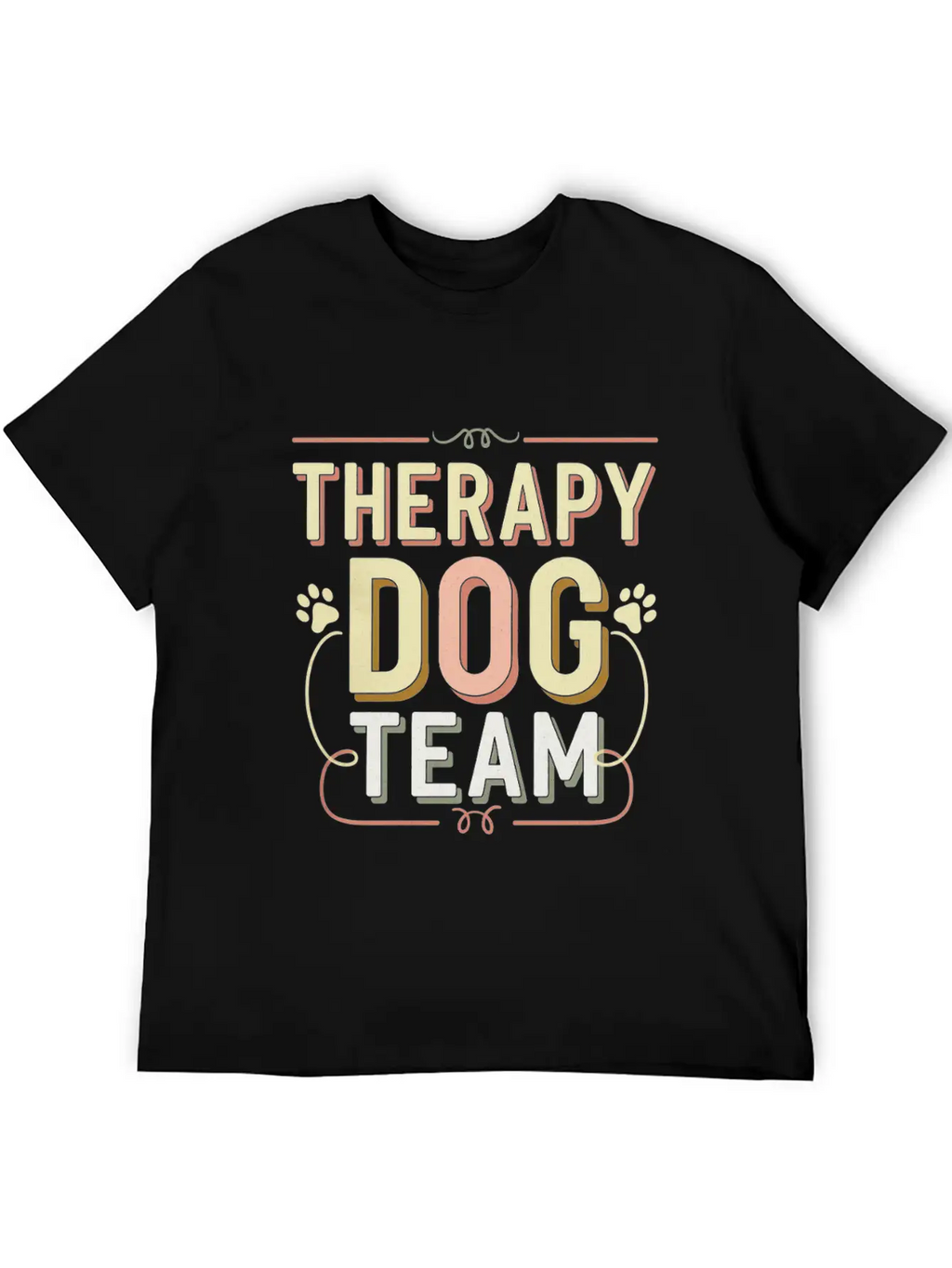 Therapy Dog Team 4 Essential Cotton Tee For Daily Outfits – Unisex Style