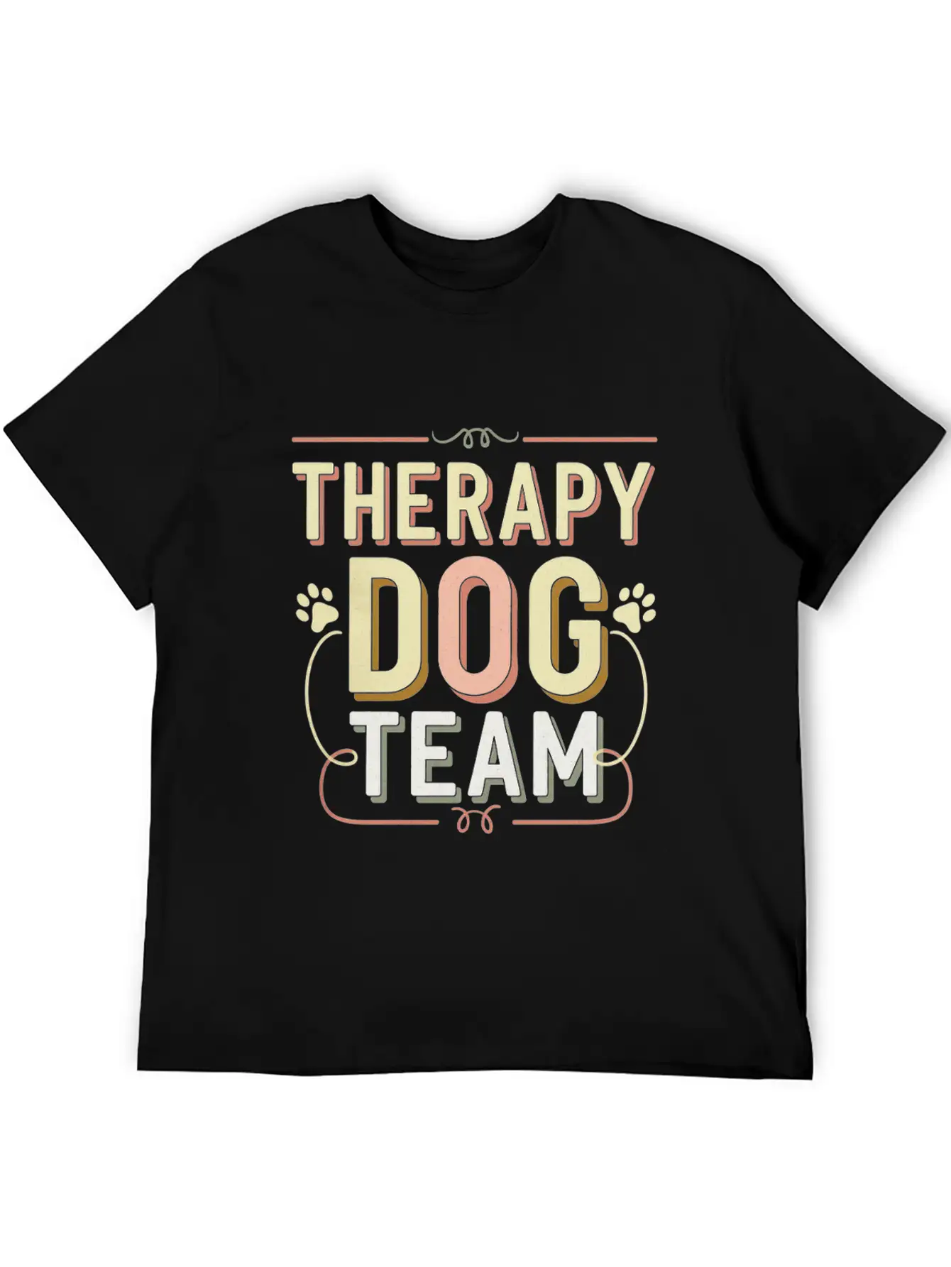 Therapy Dog Team 4 Essential Cotton Tee For Daily Outfits – Unisex Style