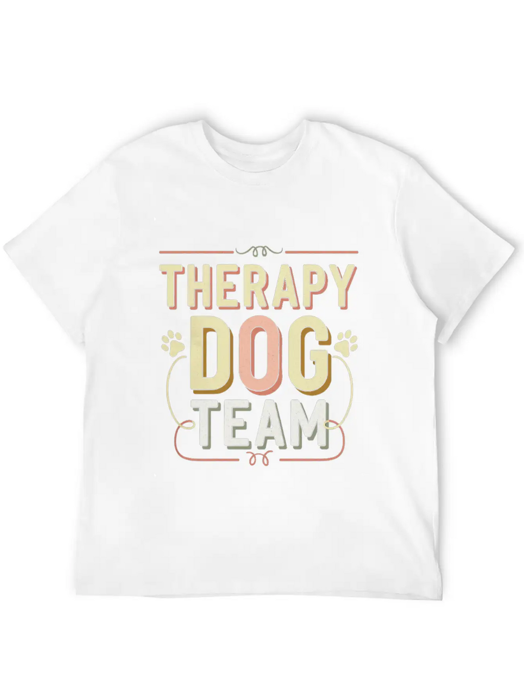 Therapy Dog Team 4 Essential Cotton Tee For Daily Outfits – Unisex Style