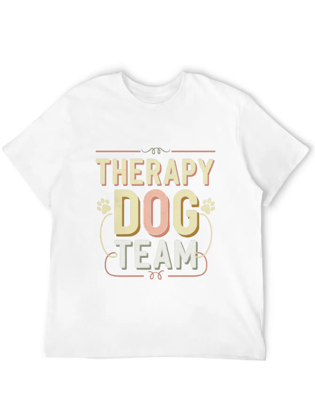 Therapy Dog Team 4 Essential Cotton Tee For Daily Outfits – Unisex Style