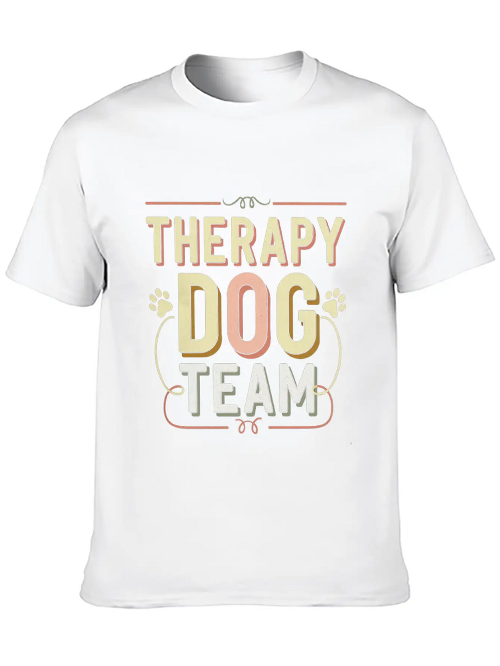 Therapy Dog Team 4 Essential Cotton Tee For Daily Outfits – Unisex Style