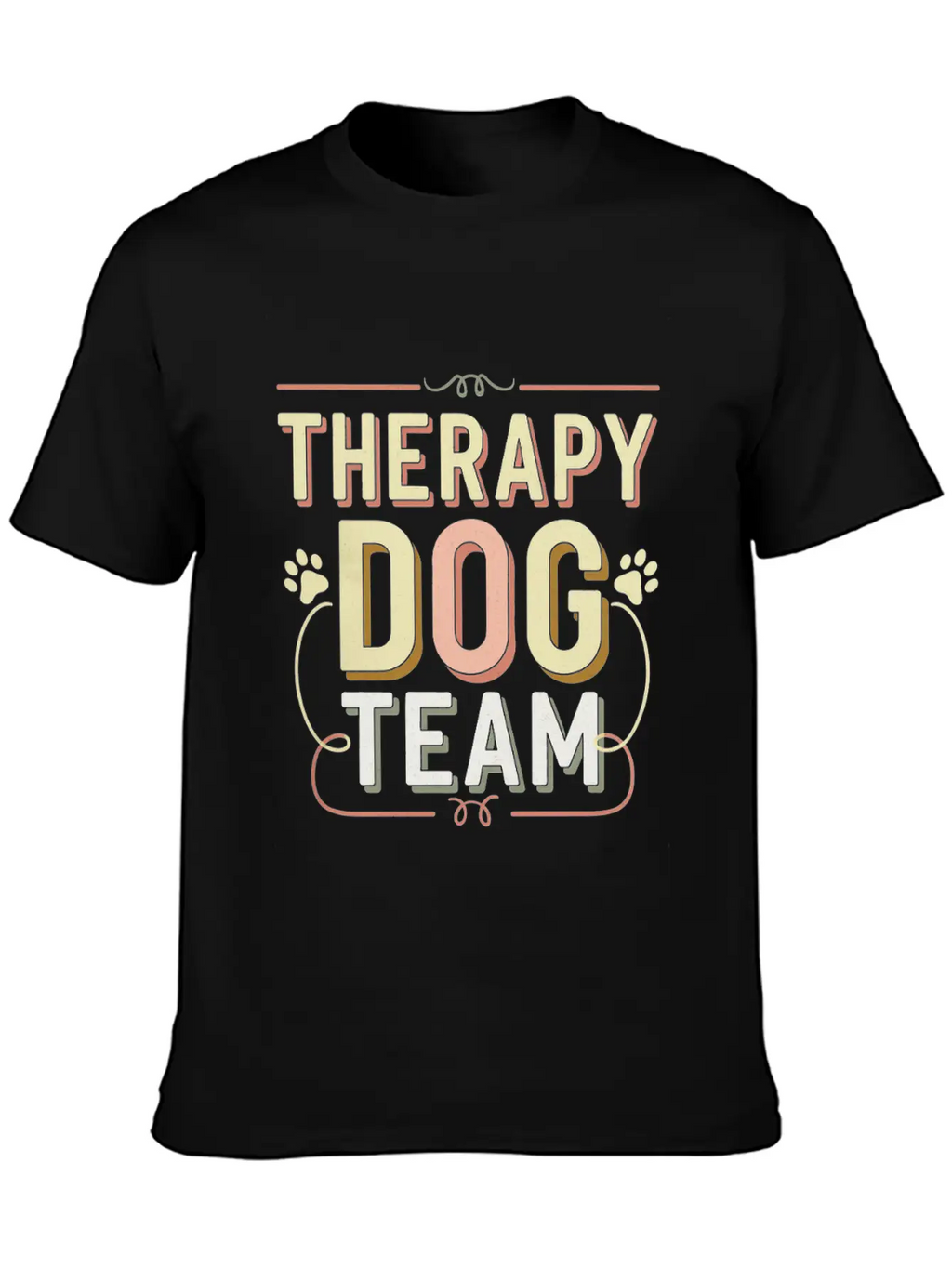 Therapy Dog Team 4 Essential Cotton Tee For Daily Outfits – Unisex Style