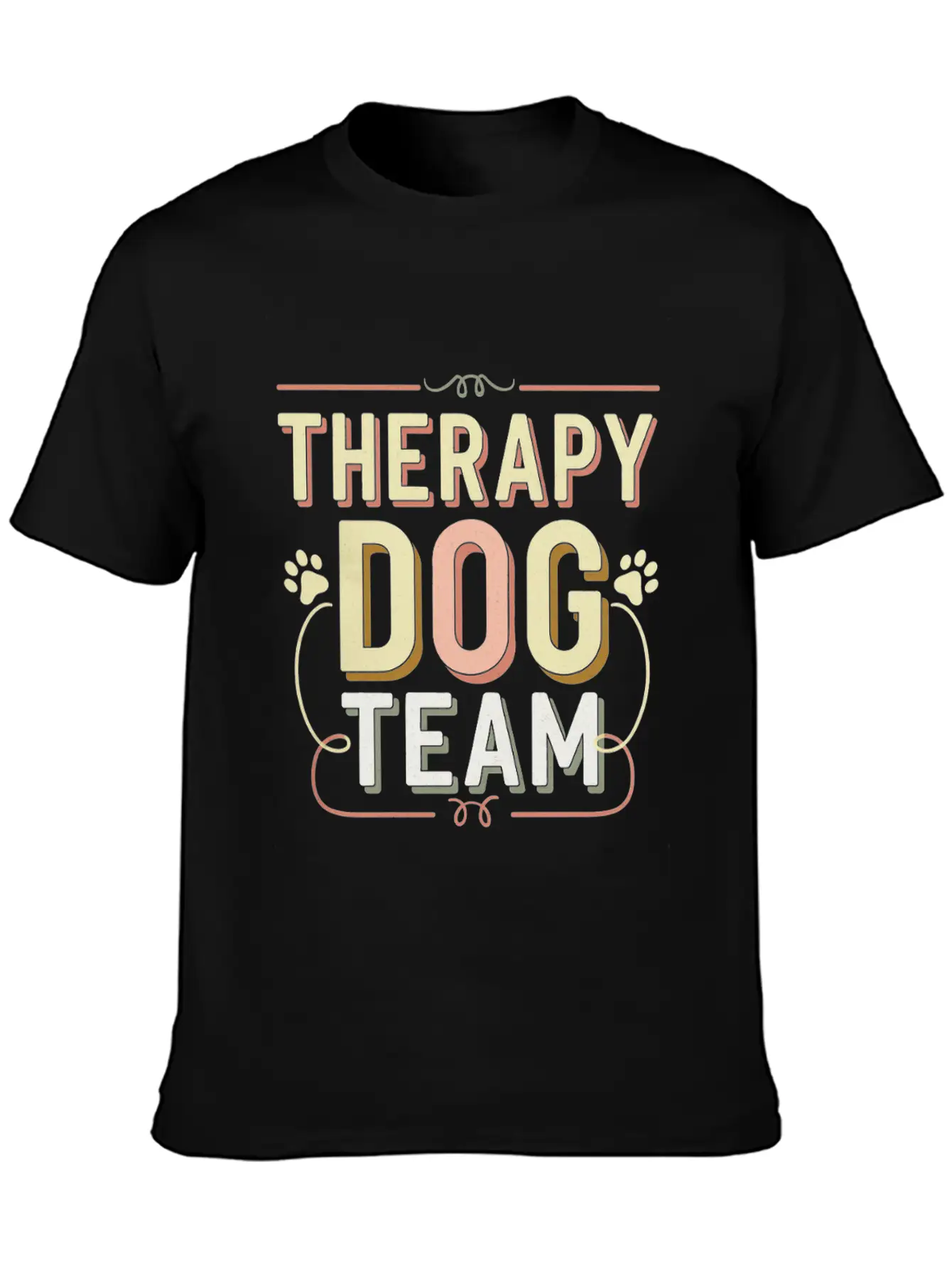 Therapy Dog Team 4 Essential Cotton Tee For Daily Outfits – Unisex Style