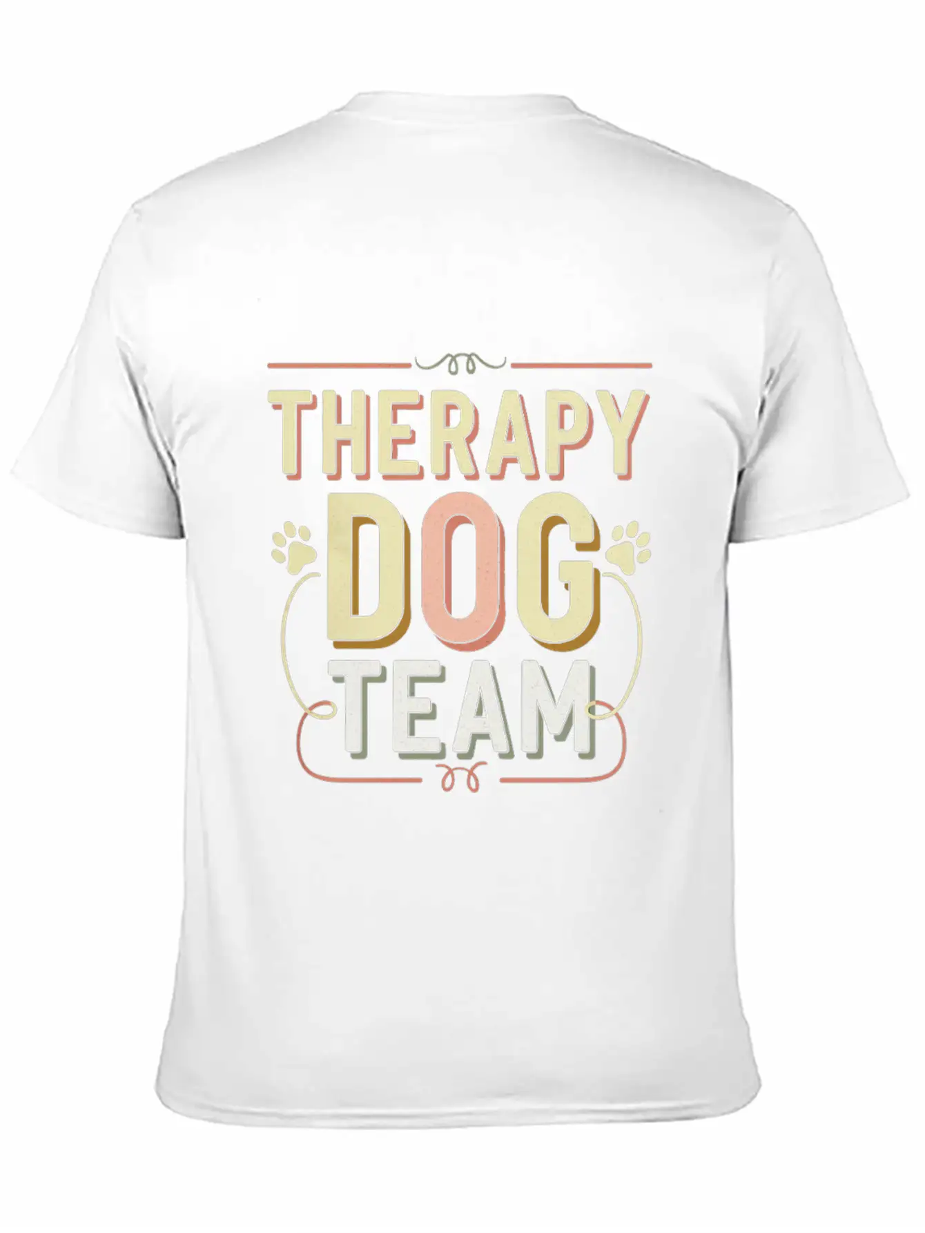 Therapy Dog Team 4 Essential Cotton Tee For Daily Outfits – Unisex Style