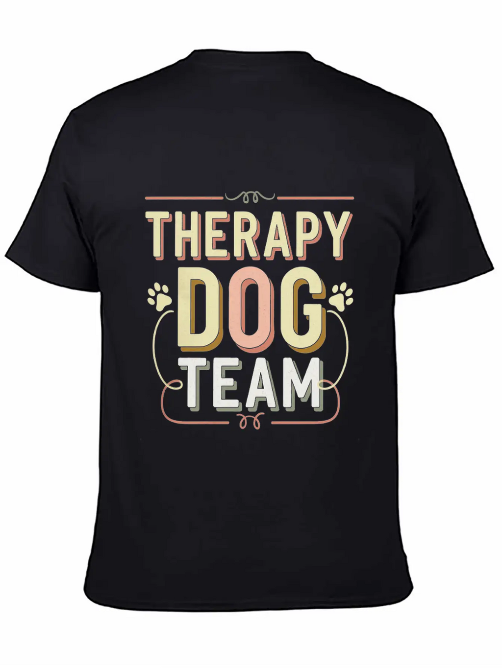 Therapy Dog Team 4 Essential Cotton Tee For Daily Outfits – Unisex Style