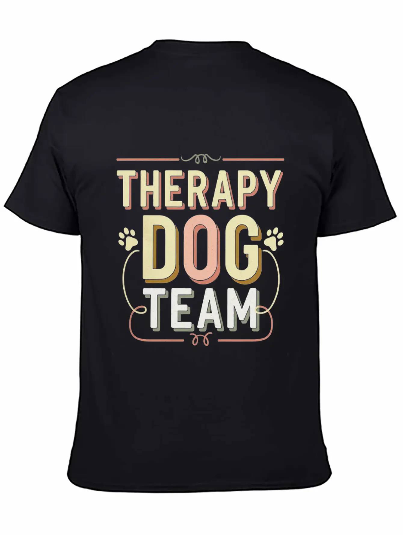 Therapy Dog Team 4 Essential Cotton Tee For Daily Outfits – Unisex Style