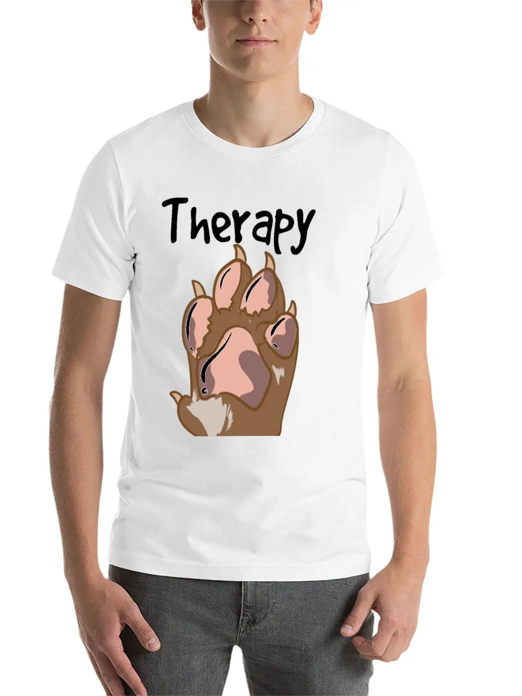 Therapy Dog Team Relaxed Everyday Tee – Lightweight And Durable Cotton