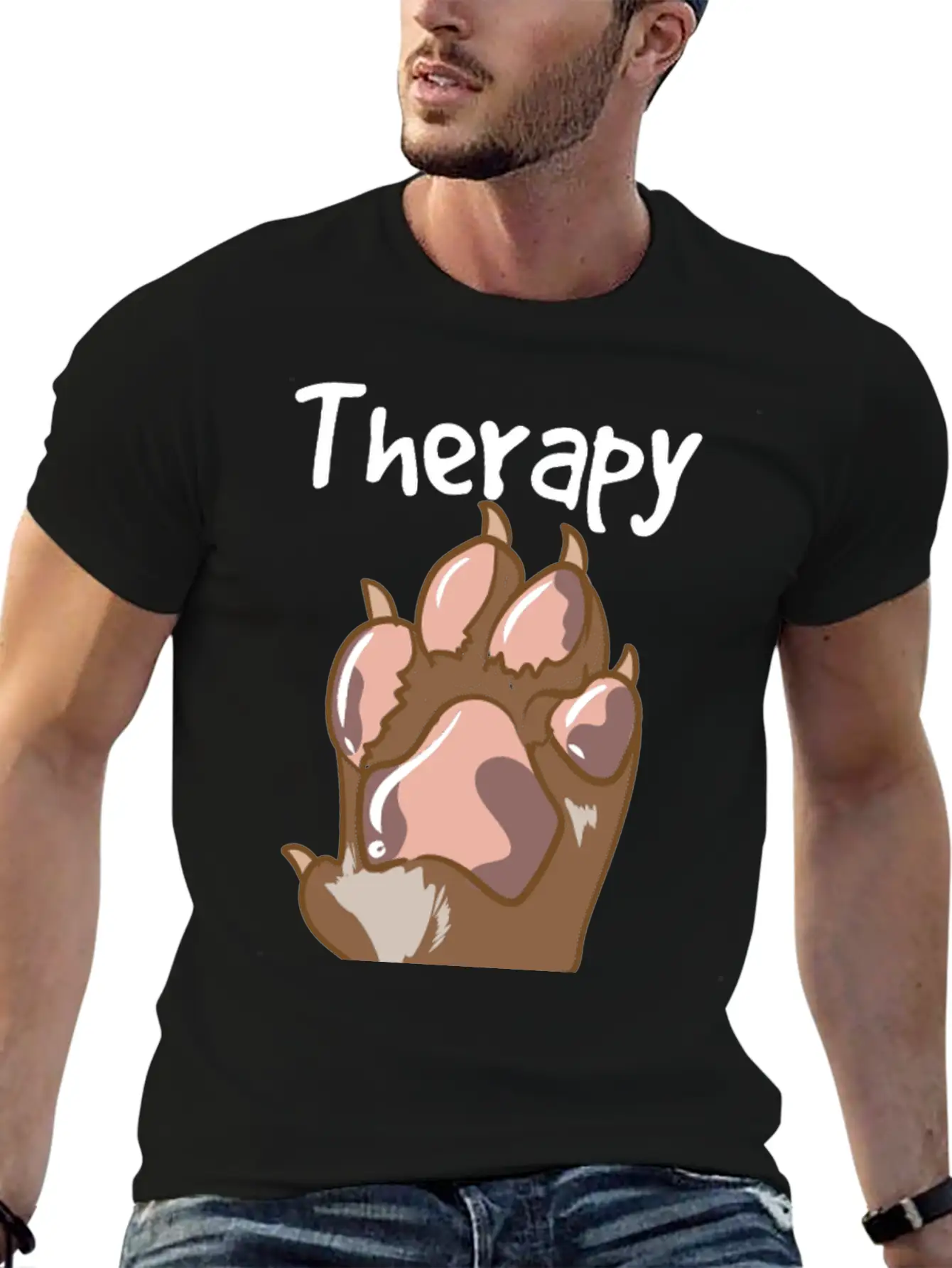 Therapy Dog Team Relaxed Everyday Tee – Lightweight And Durable Cotton