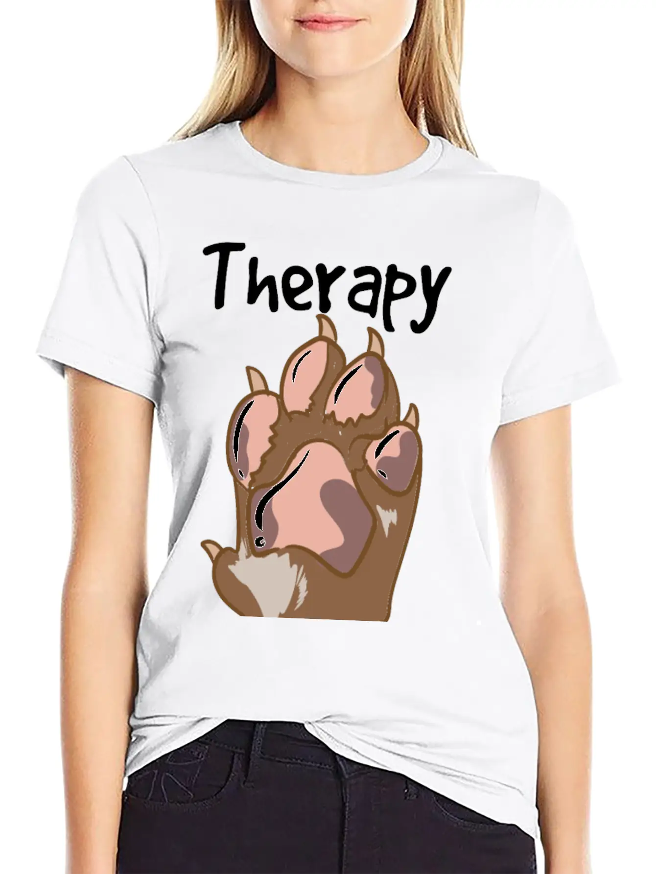 Therapy Dog Team Relaxed Everyday Tee – Lightweight And Durable Cotton