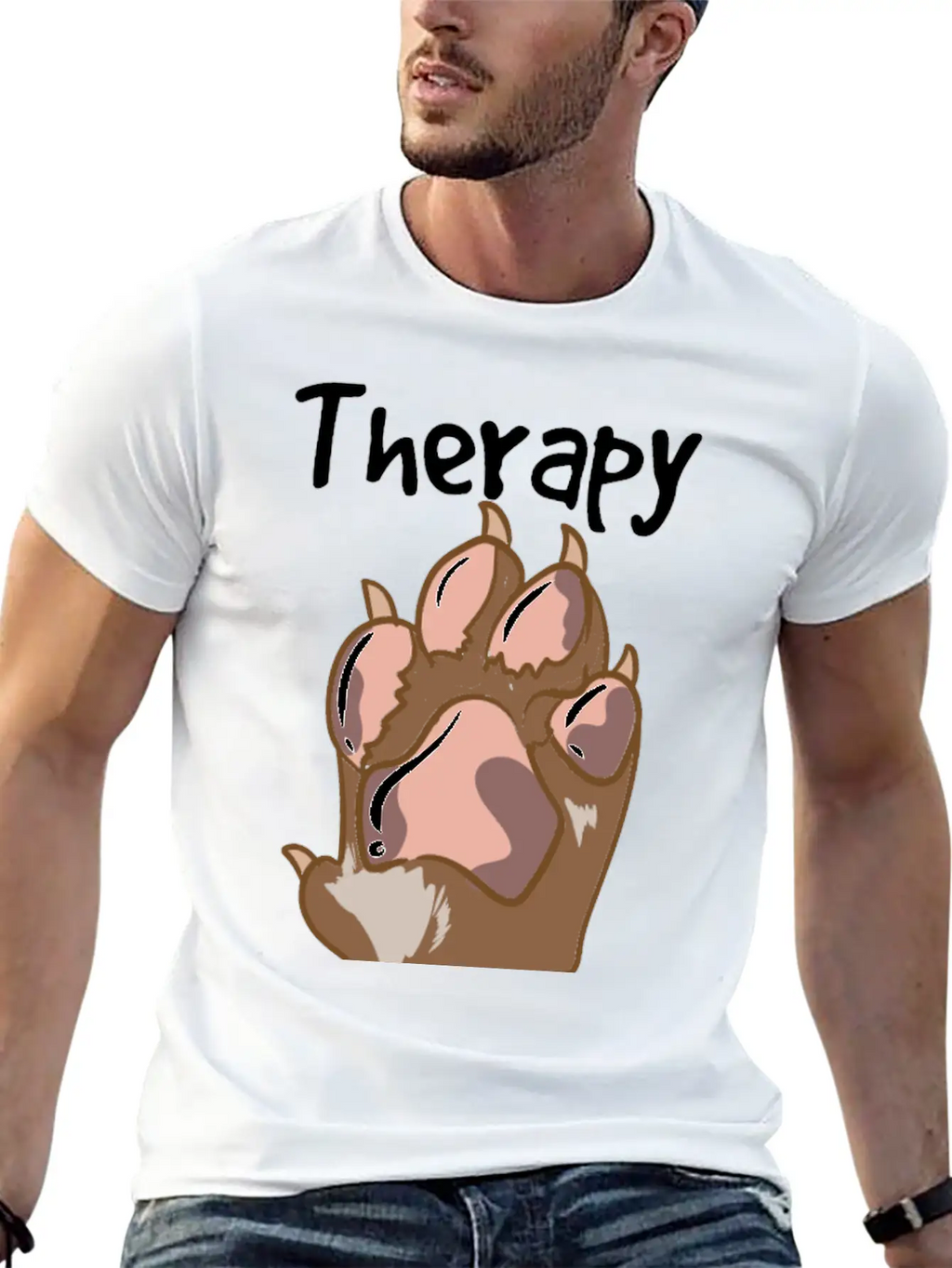 Therapy Dog Team Relaxed Everyday Tee – Lightweight And Durable Cotton