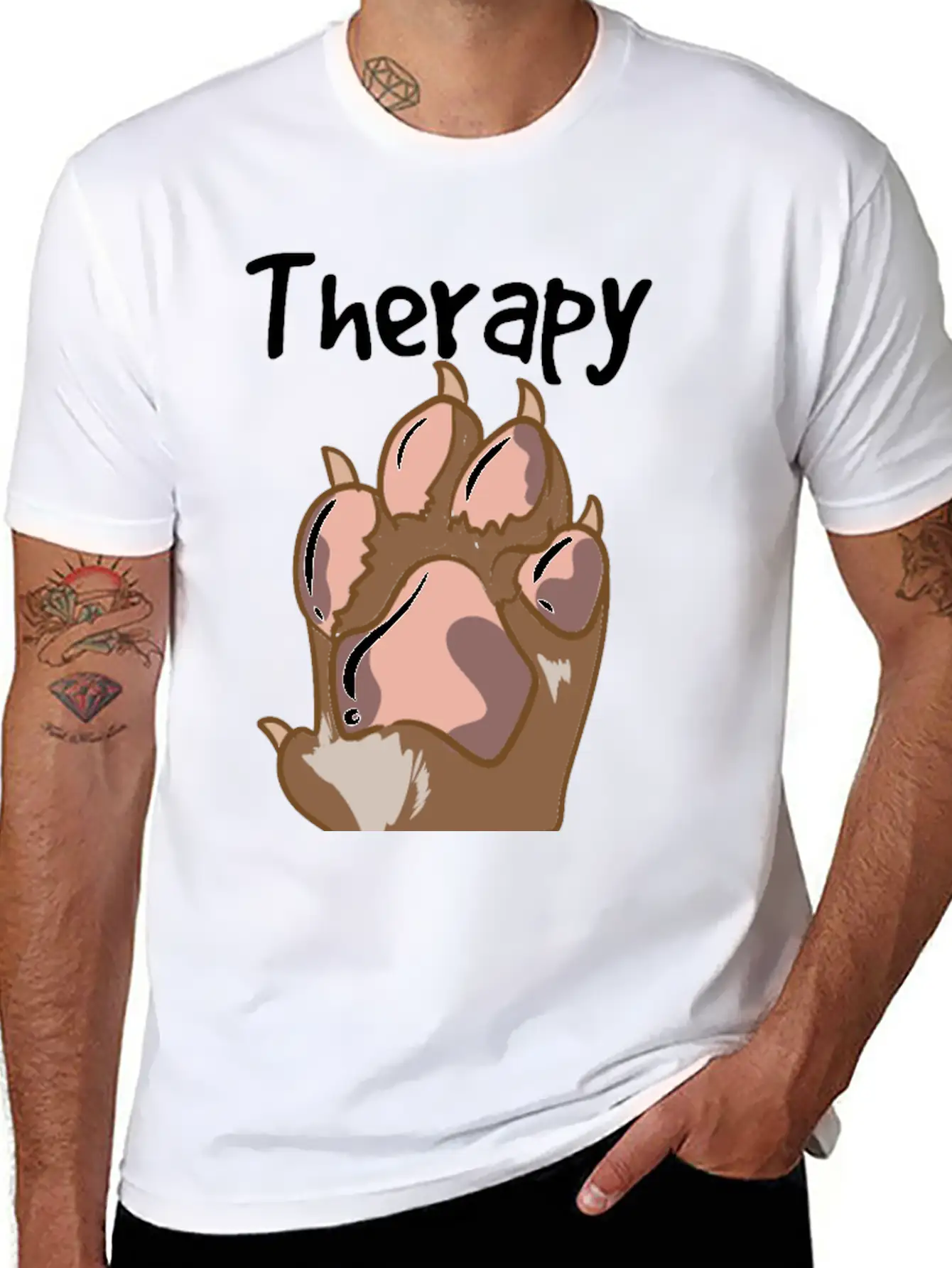 Therapy Dog Team Relaxed Everyday Tee – Lightweight And Durable Cotton