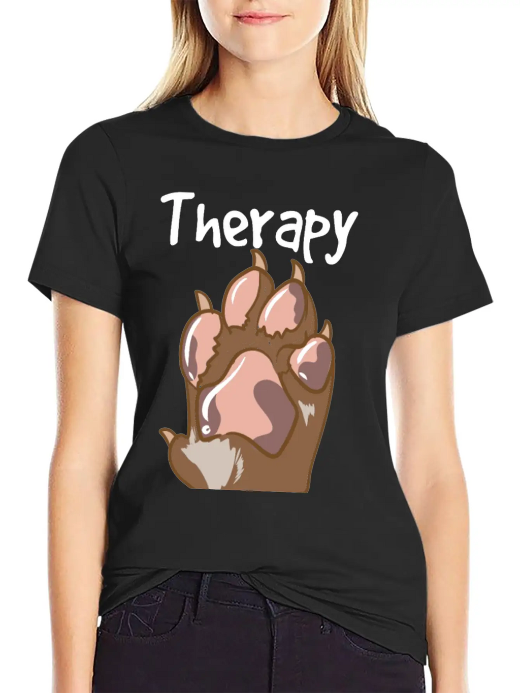 Therapy Dog Team Relaxed Everyday Tee – Lightweight And Durable Cotton