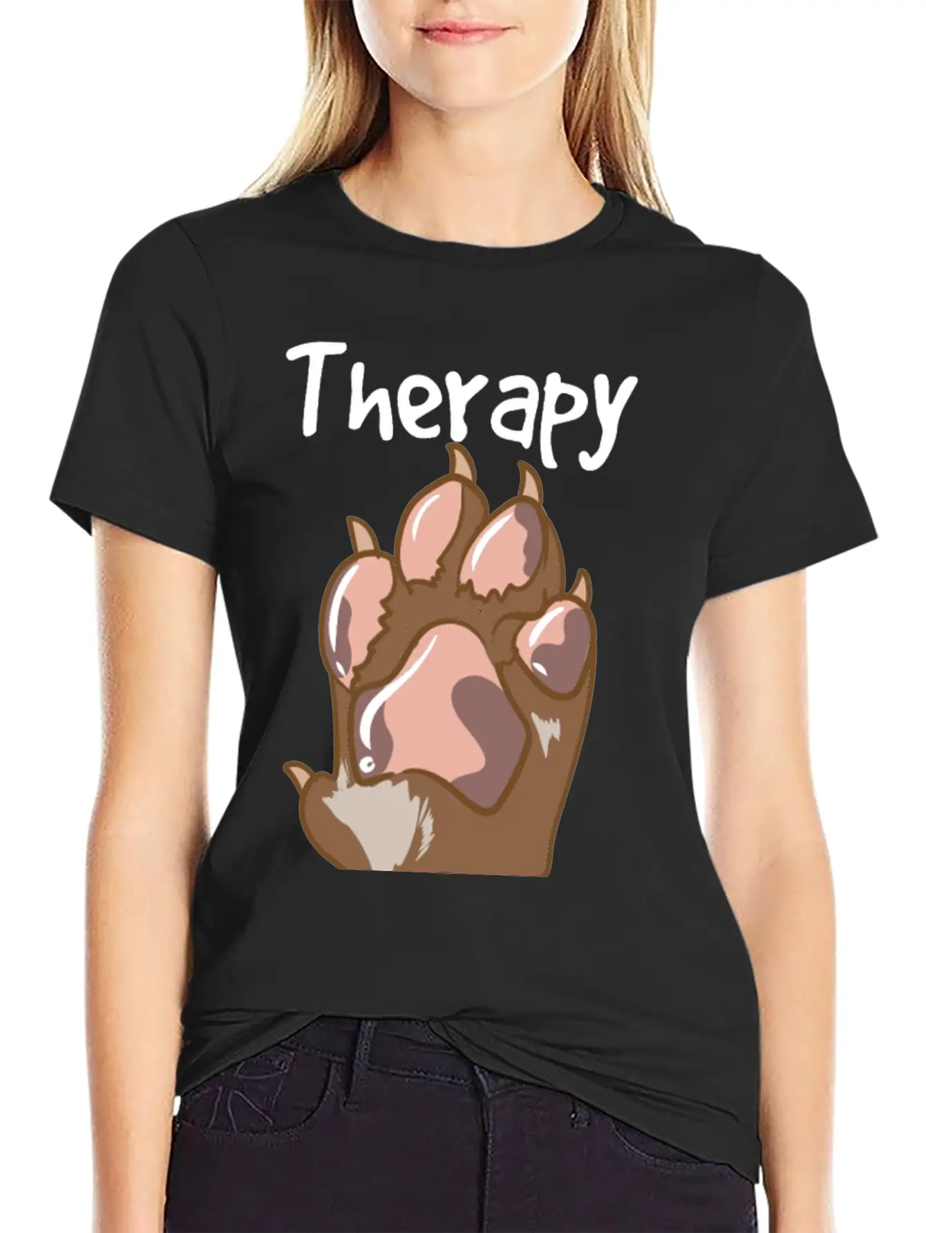 Therapy Dog Team Relaxed Everyday Tee – Lightweight And Durable Cotton