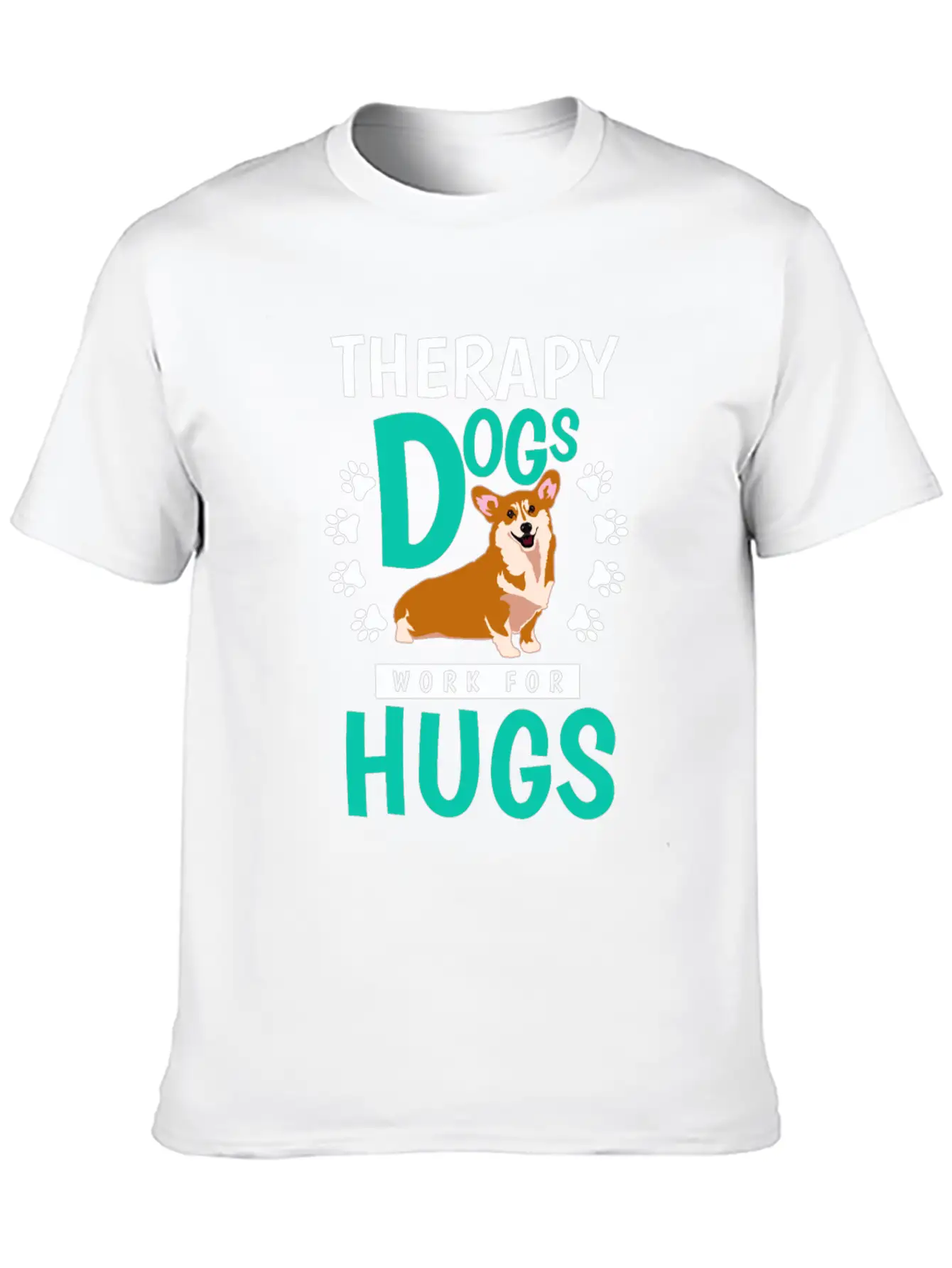 Therapy Dogs Work For Hugs Dog Therapist Timeless Short Sleeve Tee – Comfy And Minimalist Design